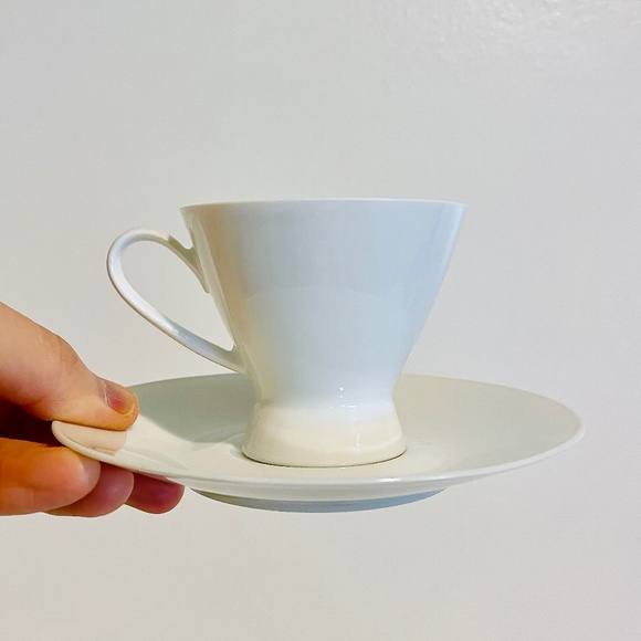 Rosenthal White Porcelain Espresso Cup Saucer Bowl Bundle Vintage Mid-Century - Picture 8 of 16